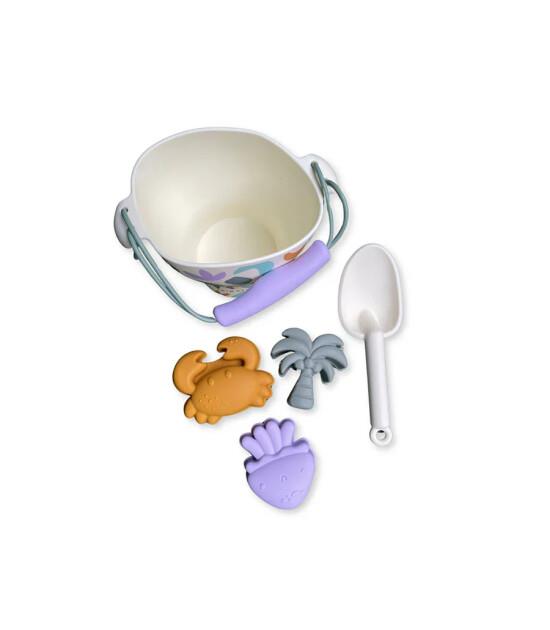 Swim Essentials Abstract Silikon Oyuncak Seti -Kova, Kürek ve 3 adet Kalıp