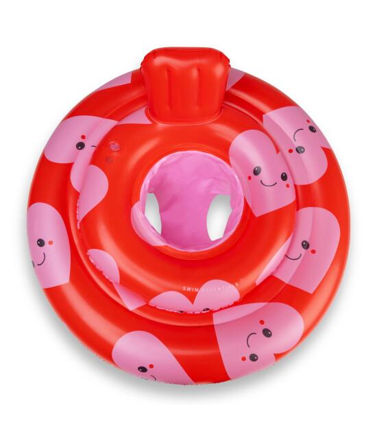 Swim Essentials Happy Hearts Bebek Sırt Destekli Yüzme Simidi 0-1 Yaş
