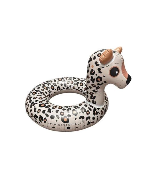 Swim Essentials Leopard Beige Yüzme Simidi 95cm