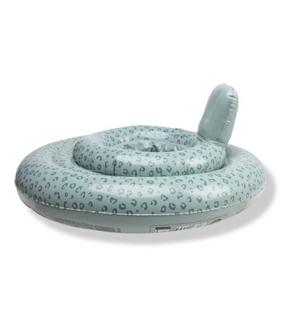 Swim Essentials Leopard Green Bebek Sırt Destekli Yüzme Simidi 0-1 Yaş