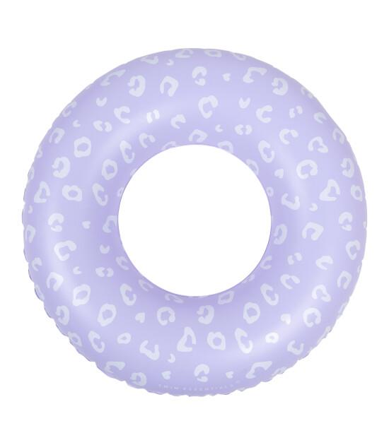 Swim Essentials Leopard Lila Yüzme Simidi 90cm