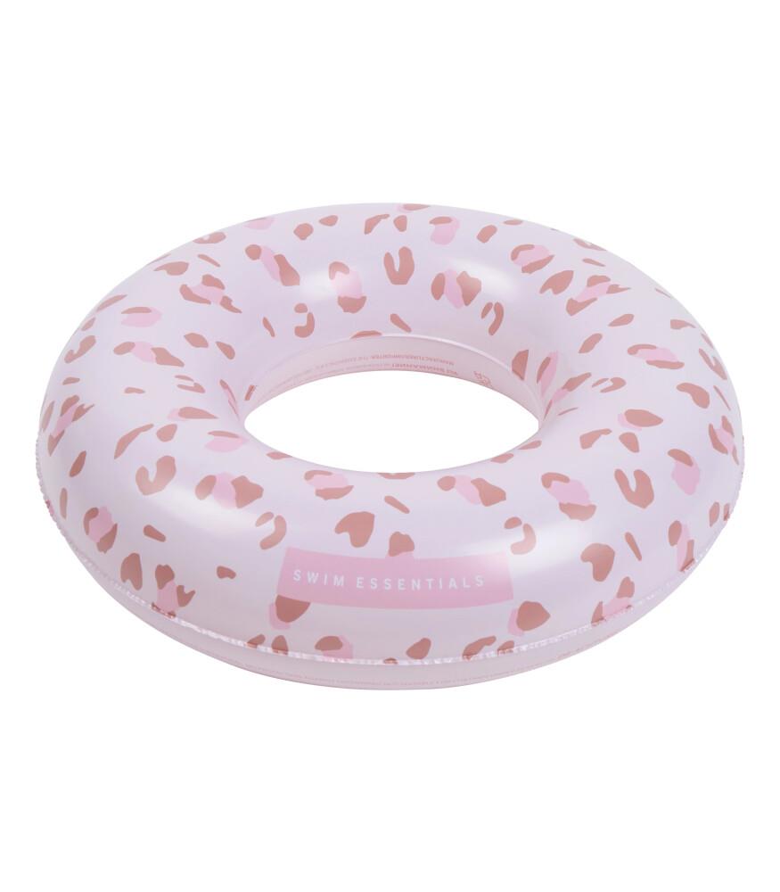 Swim Essentials Leopard Old Pink Yüzme Simidi 55cm