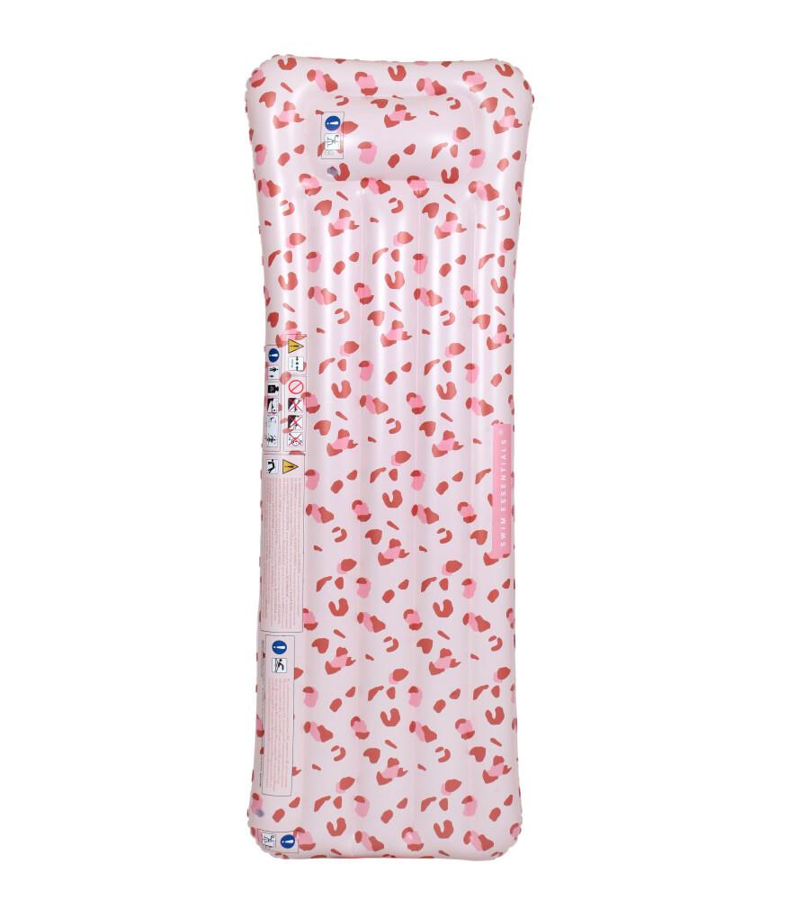 Swim Essentials Leopard Pink Şişme Deniz ve Havuz Yatağı 177cm
