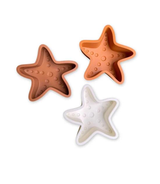 Swim Essentials Sea Star Orange Silikon Oyuncak Seti -Kova, Kürek ve 3 adet Kalıp