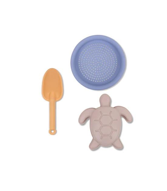 Swim Essentials Turtle Silikon Oyuncak Seti -Kova, Kürek ve 3 adet Kalıp