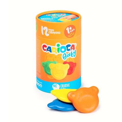 Teddy Bebek Crayons 12Li 1+Yaş