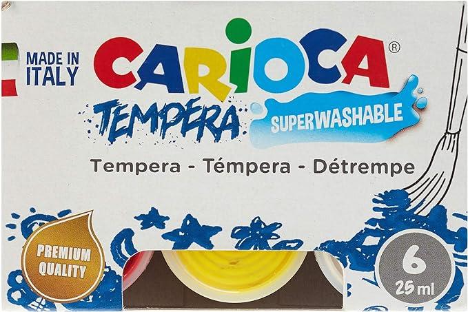 Tempera Suluboya Süper Yıkanabilir 6*25 Ml 6 Renk Karışık