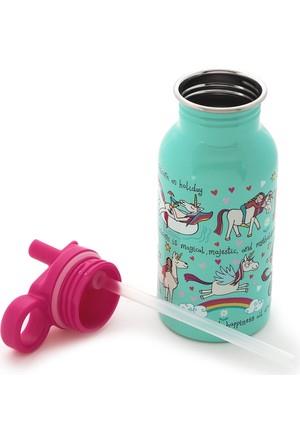 Tyrrell Katz 400 ml Pipetli Paslanmaz Çelik Matara Unicorn
