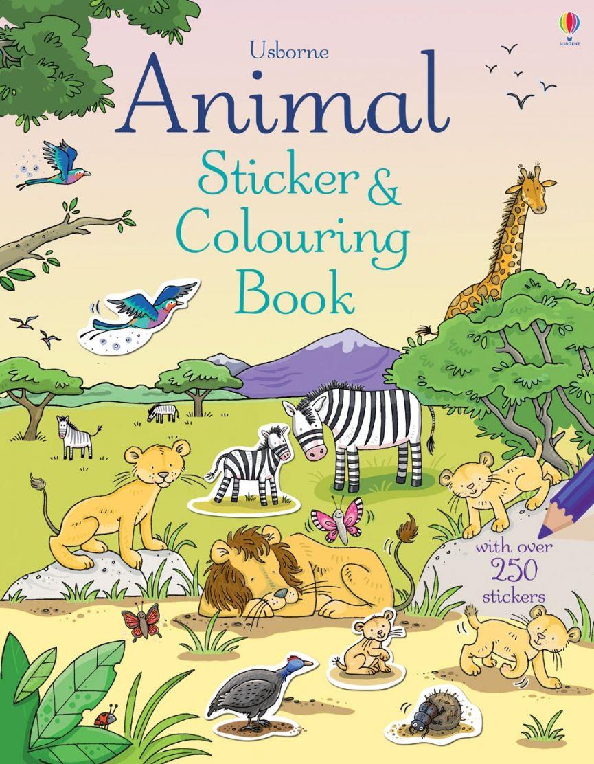USB - Animal Sticker & Colouring Book