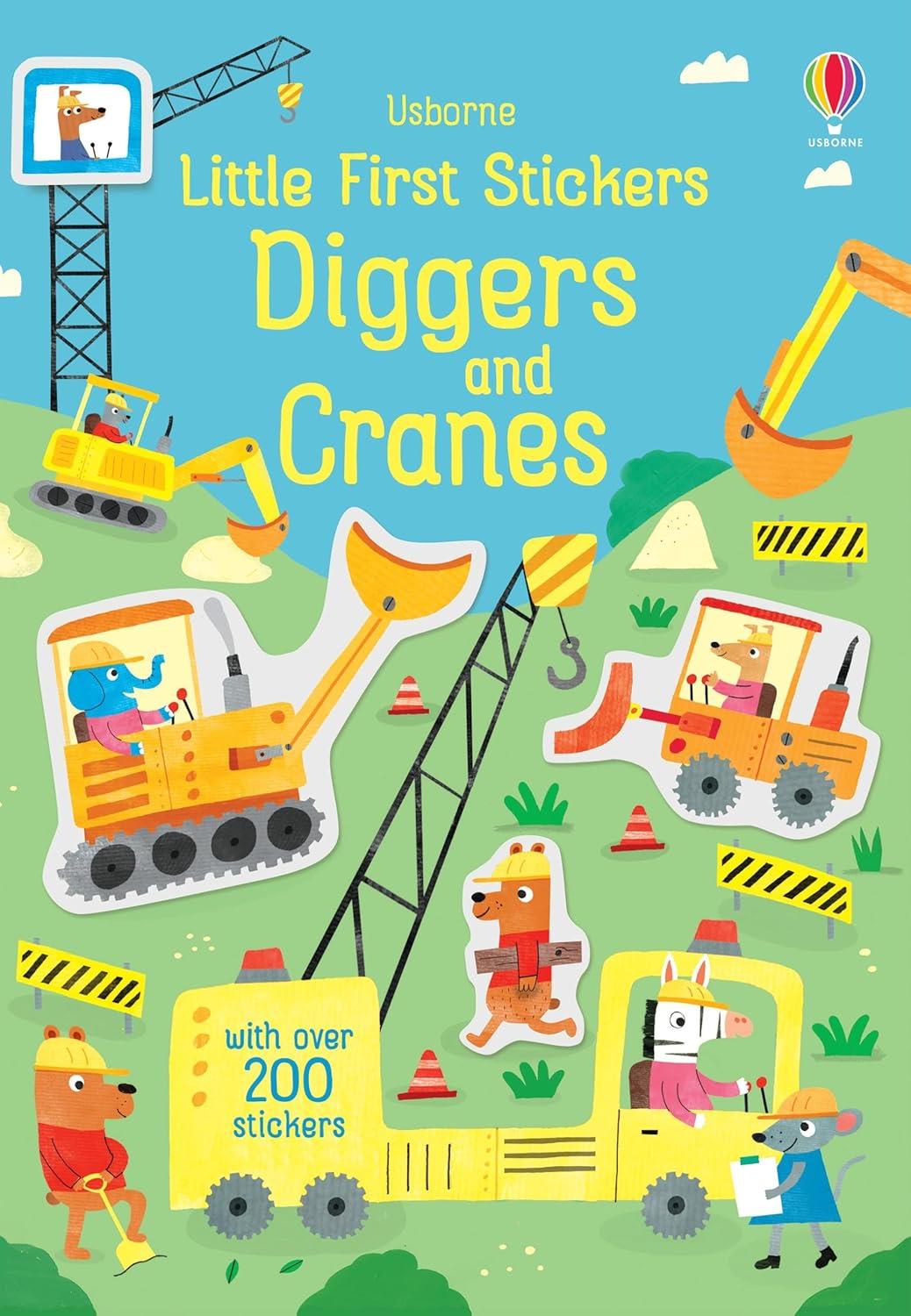 USB - Little First Stickers Diggers and Cranes