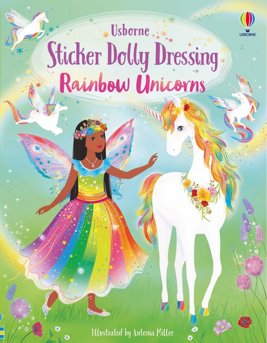 USB - Sticker Dolly Dressing Rainbow Unicorns