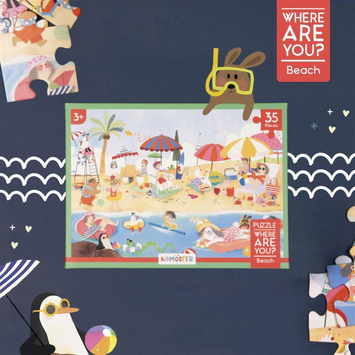 Where Are You Serisi / Neredesin – Plaj Puzzle (Yapboz) 35 Parça