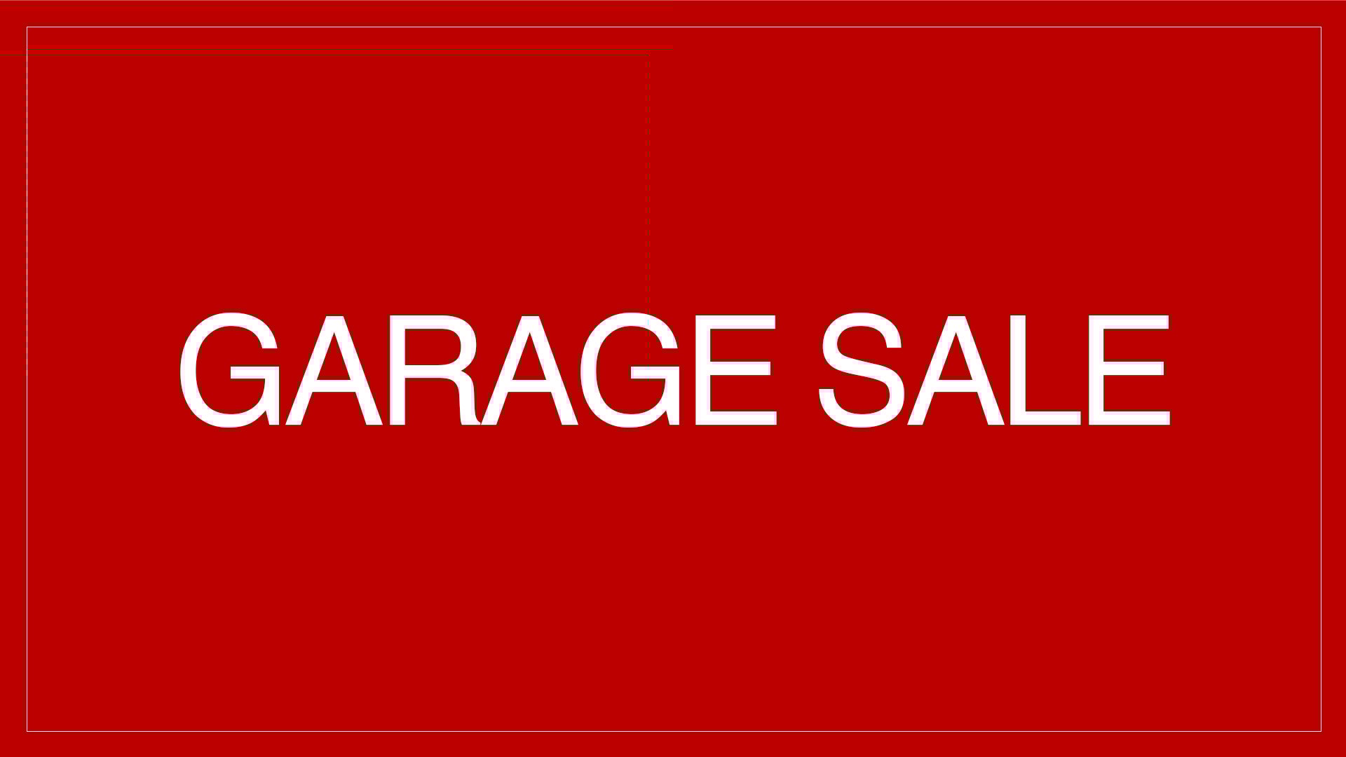 Garage Sale