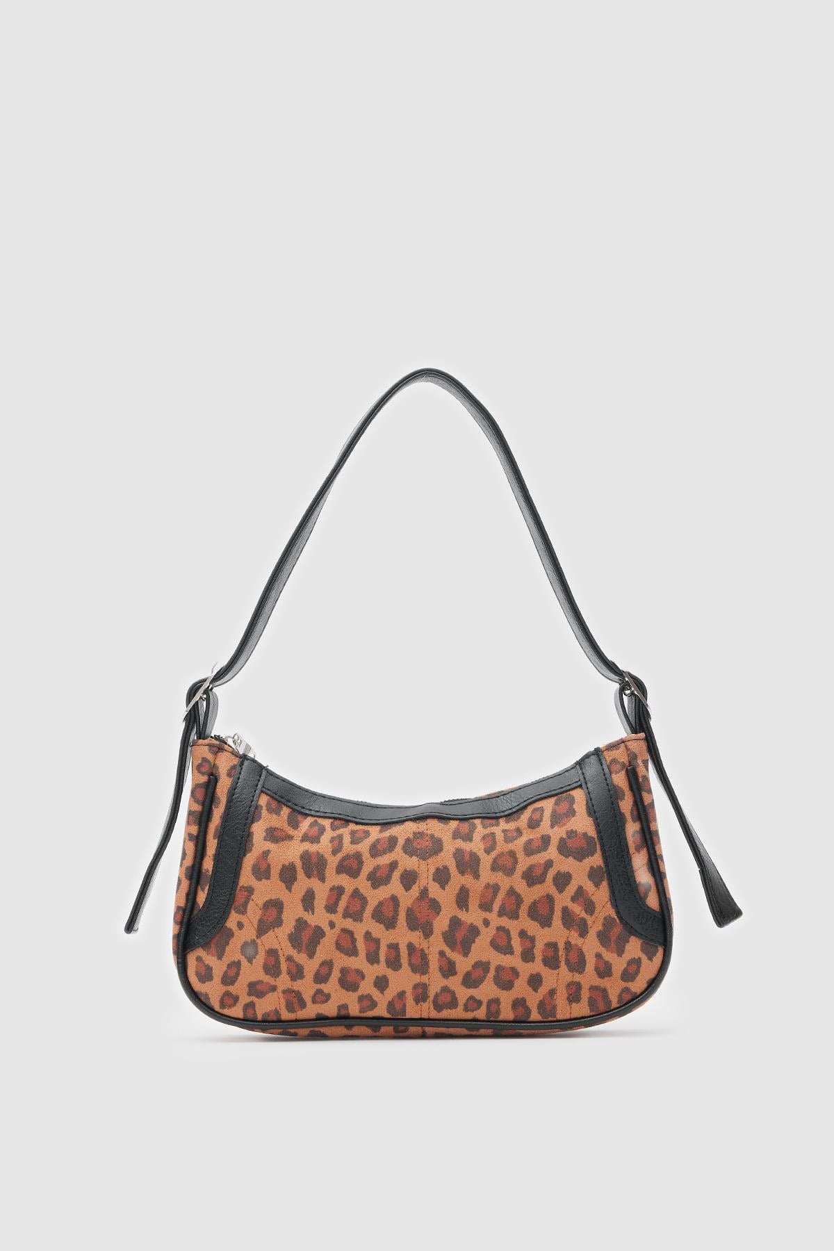 Fizy Baget Çanta  Leopar Desen