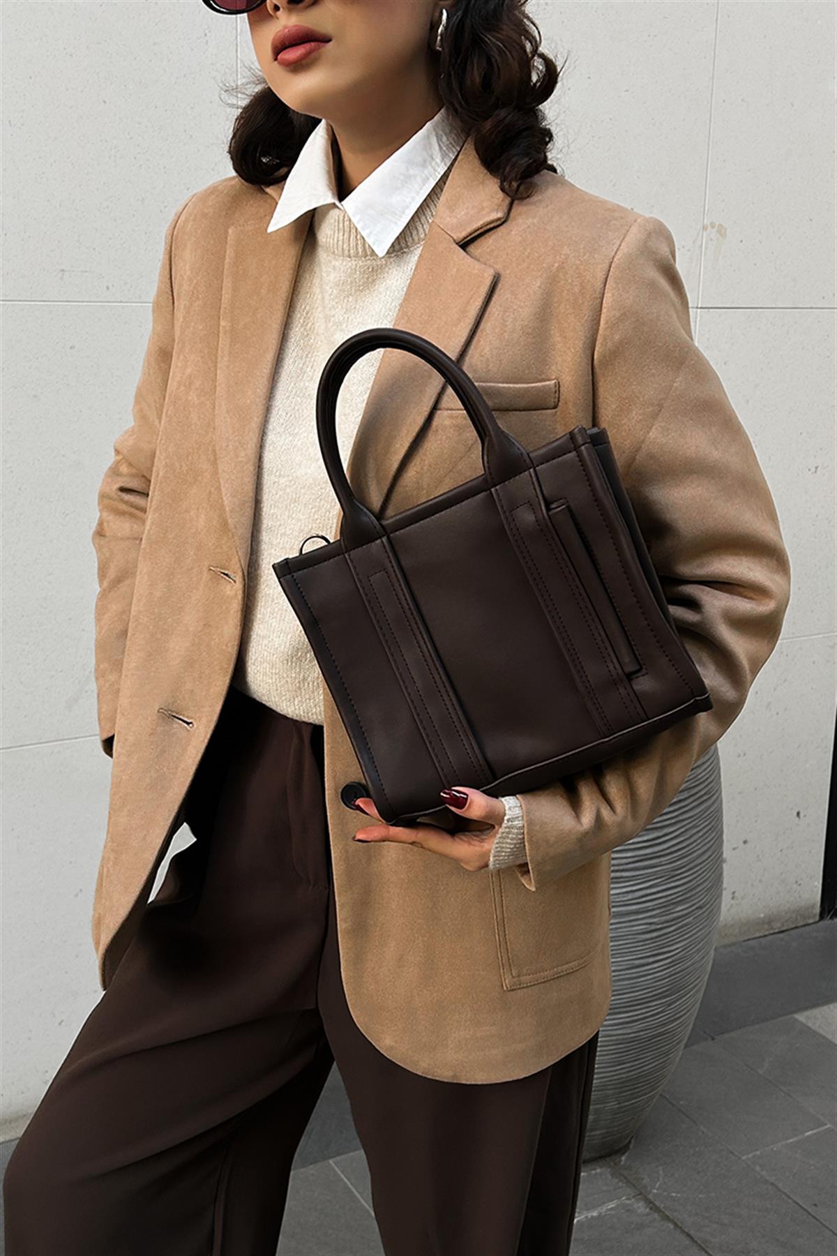 Miles Tote Bag  Acı Kahve