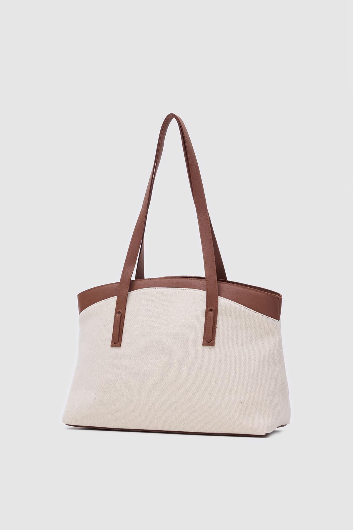 Citta Kanvas Tote Bag Taba