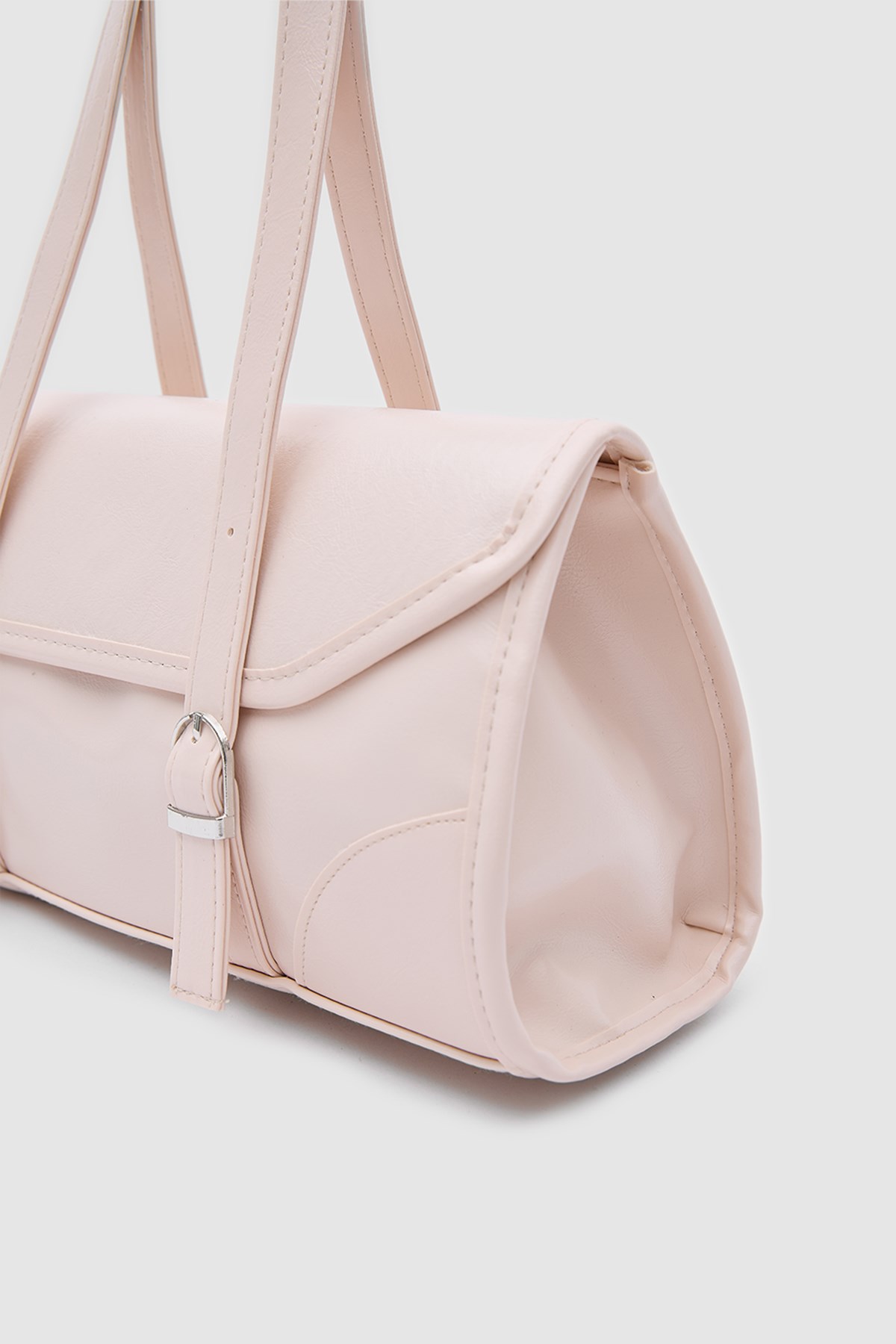 Lue Vintage Baget Çanta Pudra Pembe