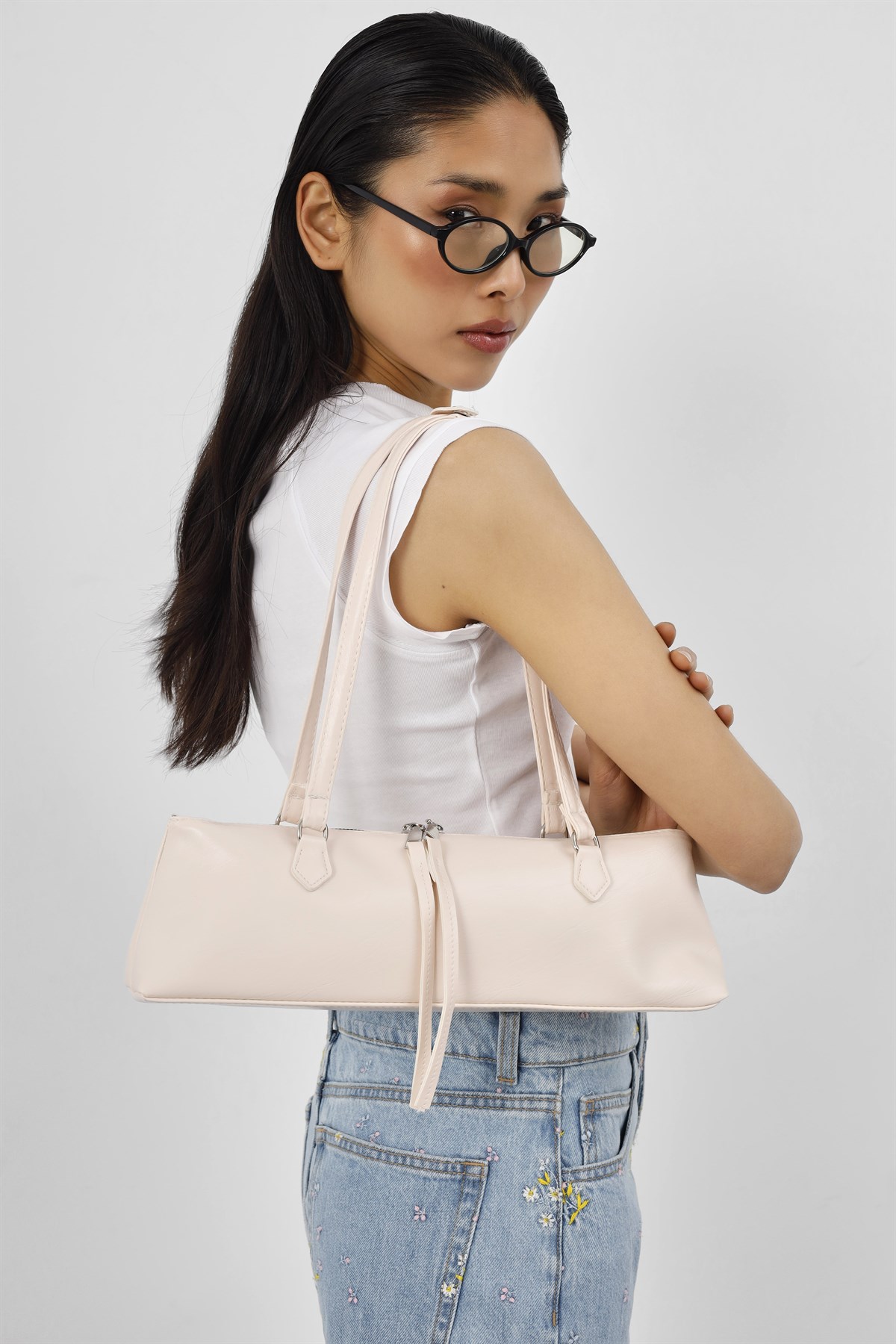 Core Basic Baget Çanta Pudra Pembe