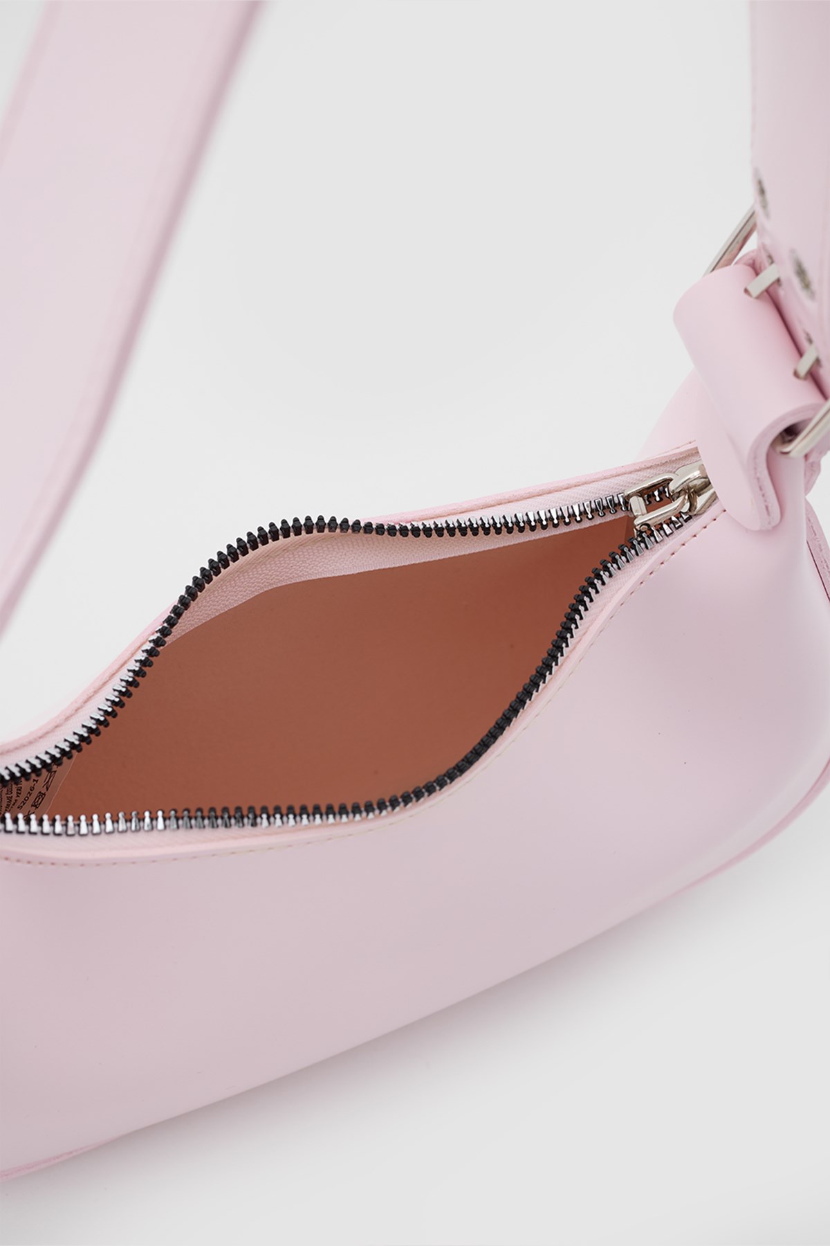 Muse Oval Baget Çanta Pudra Pembe