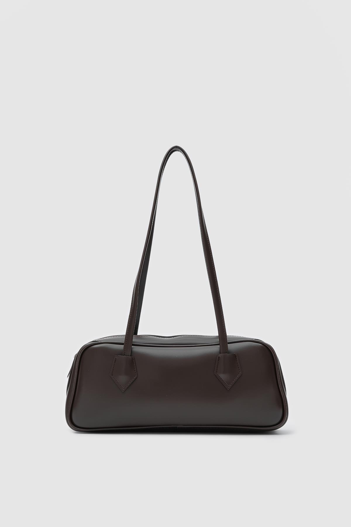Boheme Vintage Baget Çanta Acı Kahve