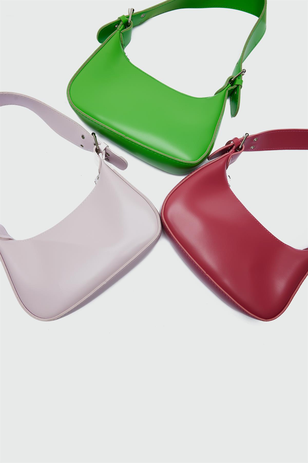 Muse Oval Baget Çanta Pembe