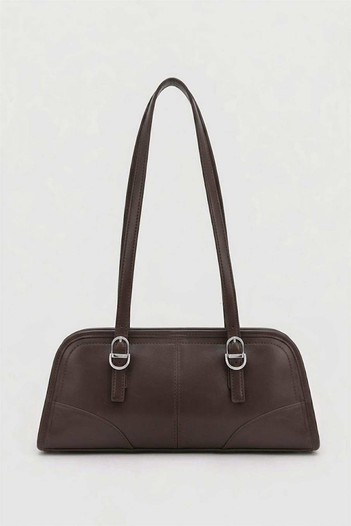 Vanity Baget Çanta Acı Kahve