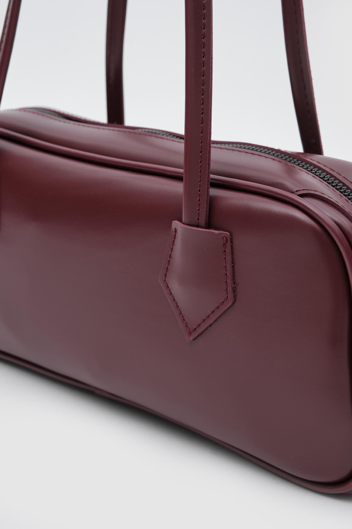 Boheme Vintage Baget Çanta Bordo