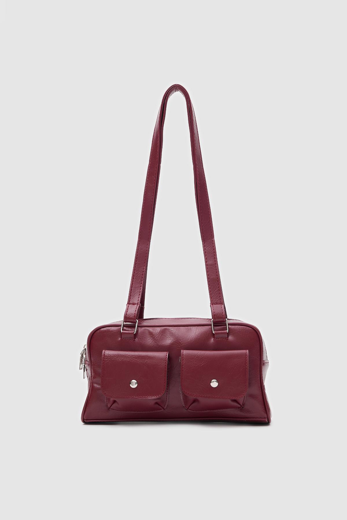 Maschine Baget Çanta  Bordo