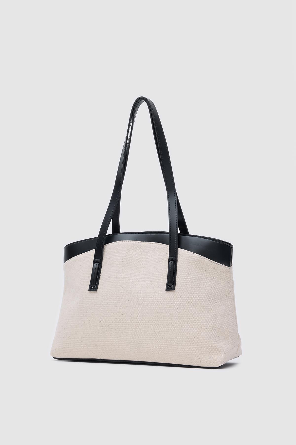 Citta Kanvas Tote Bag Siyah
