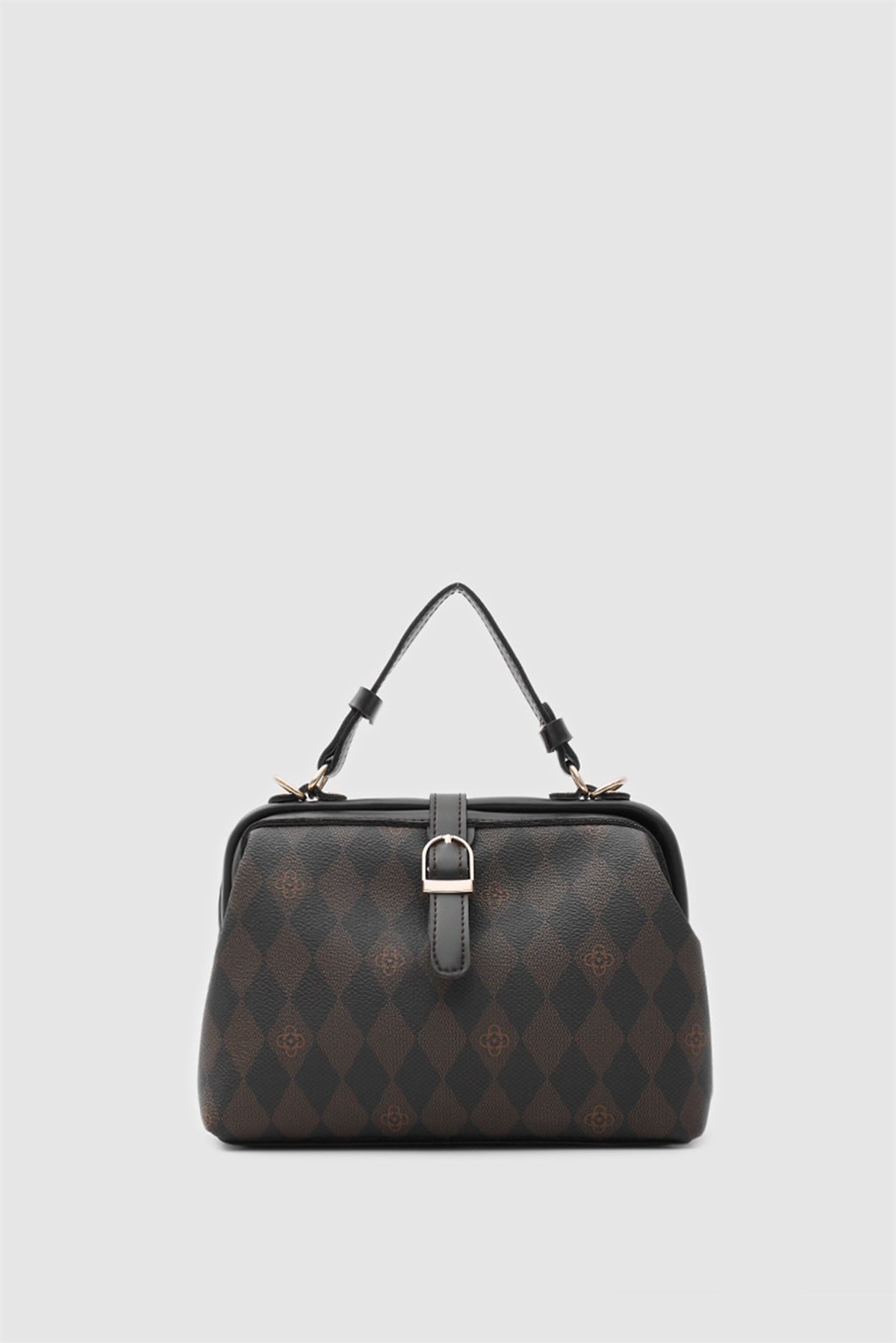 Botte Monogram Vintage El ve Çapraz Çanta Acı Kahve