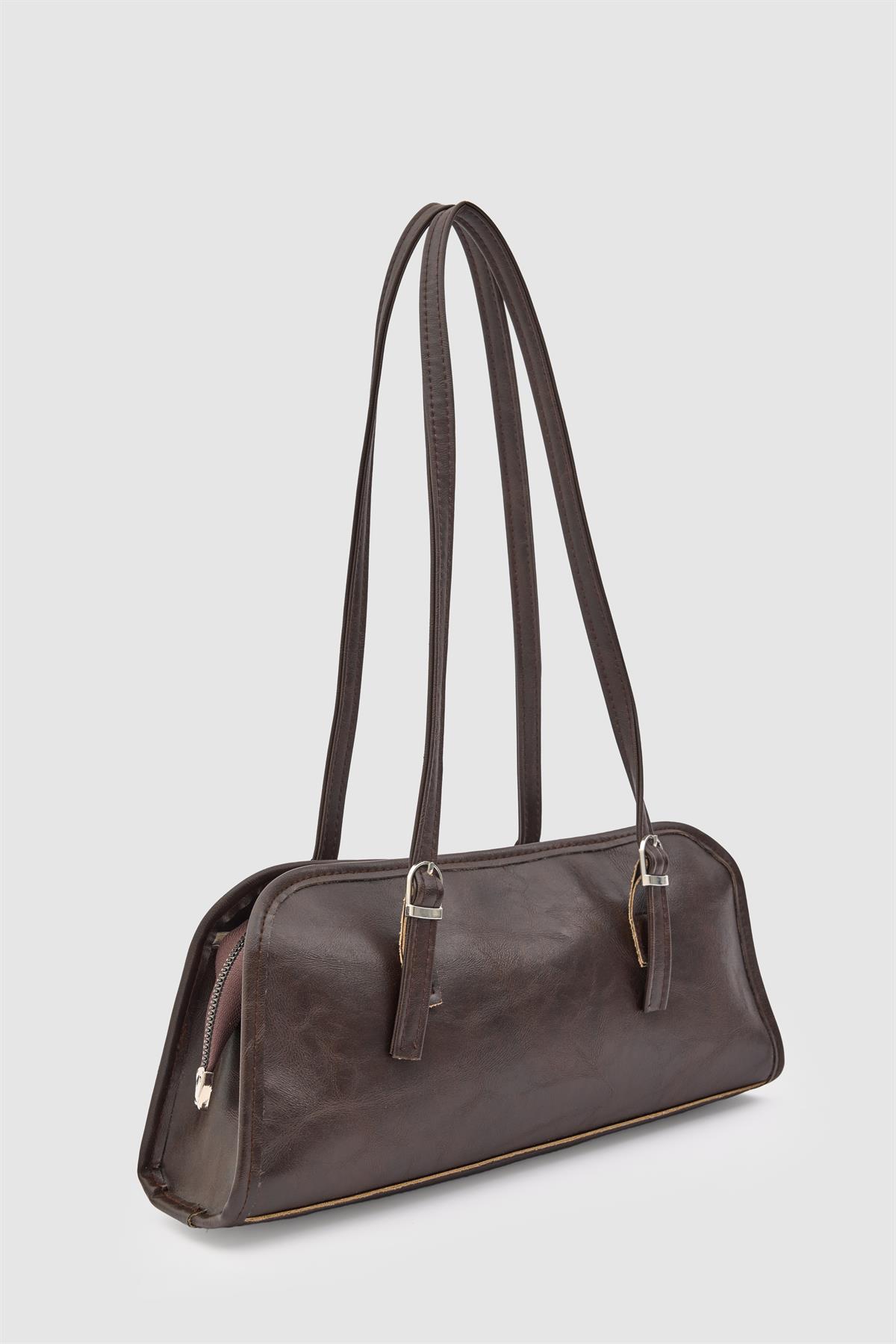 Vanity Baget Çanta Acı Kahve