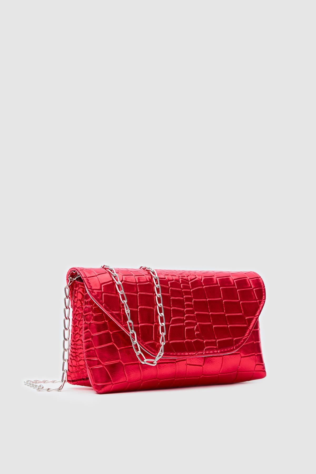 Gigi Clutch ve Çapraz Çanta Kırmızı
