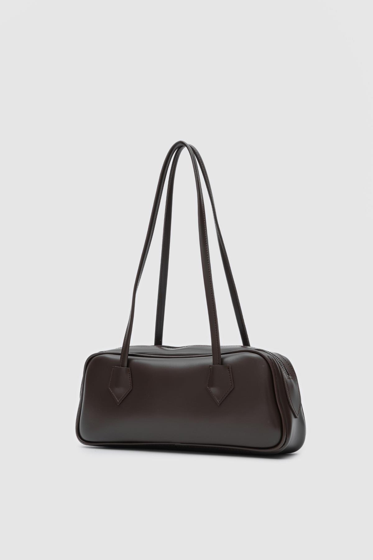 Boheme Vintage Baget Çanta Acı Kahve