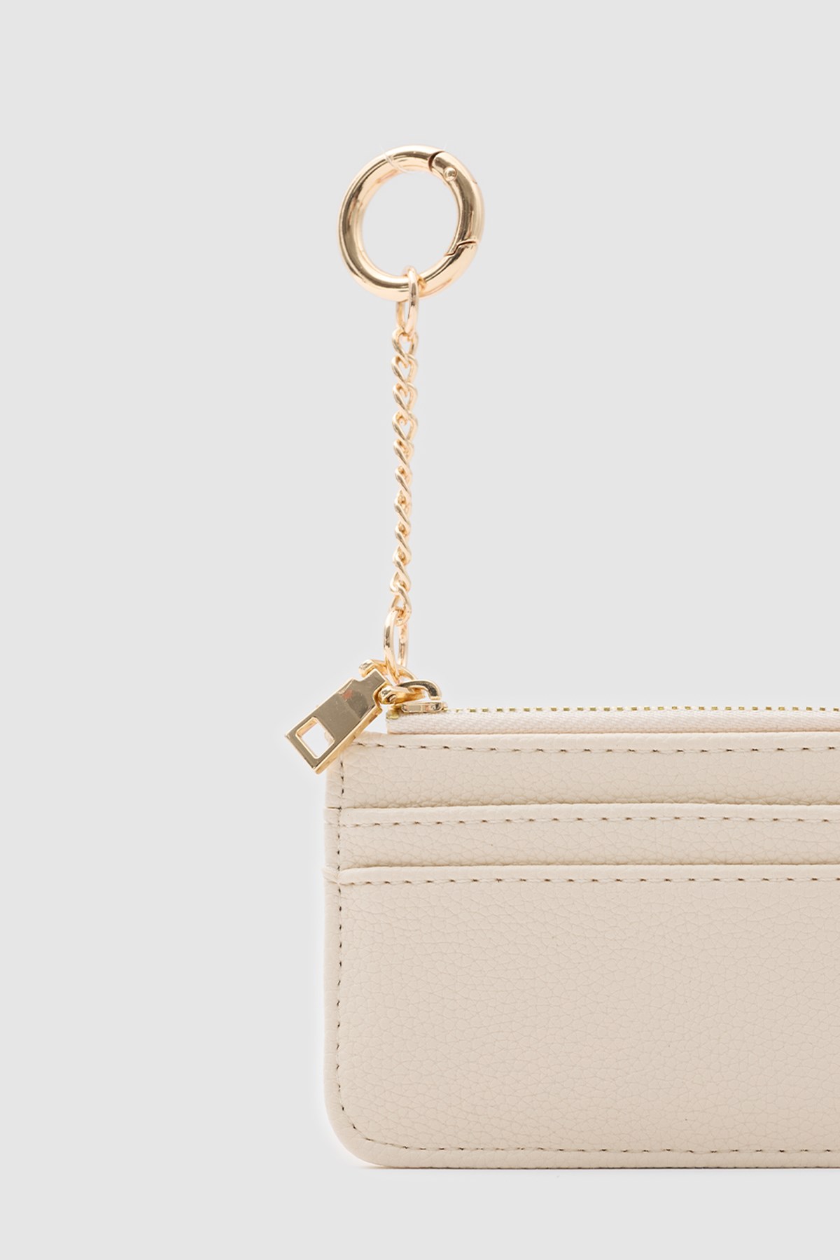 Nook Fermuarlı Charm Kartlık Krem