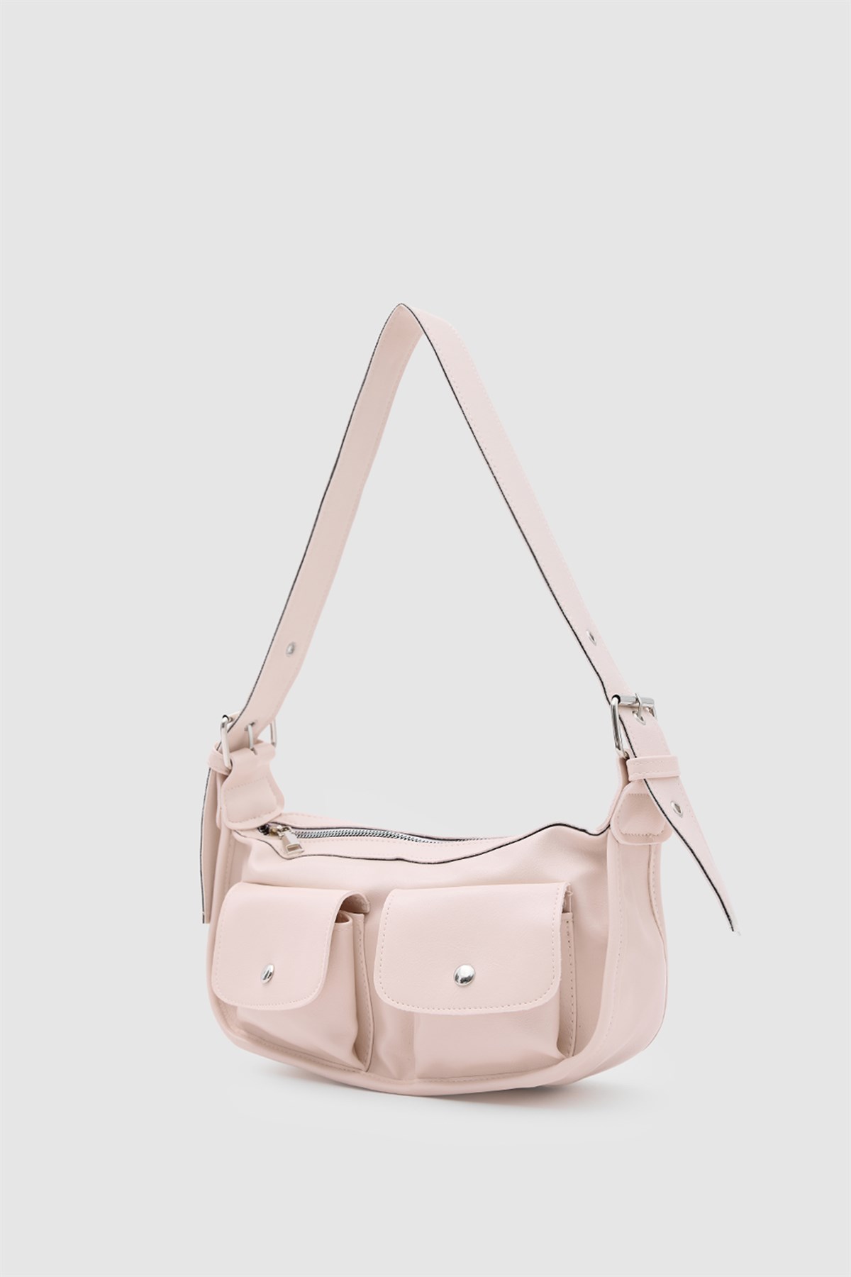 Diana Vintage Baget Çanta Pudra Pembe