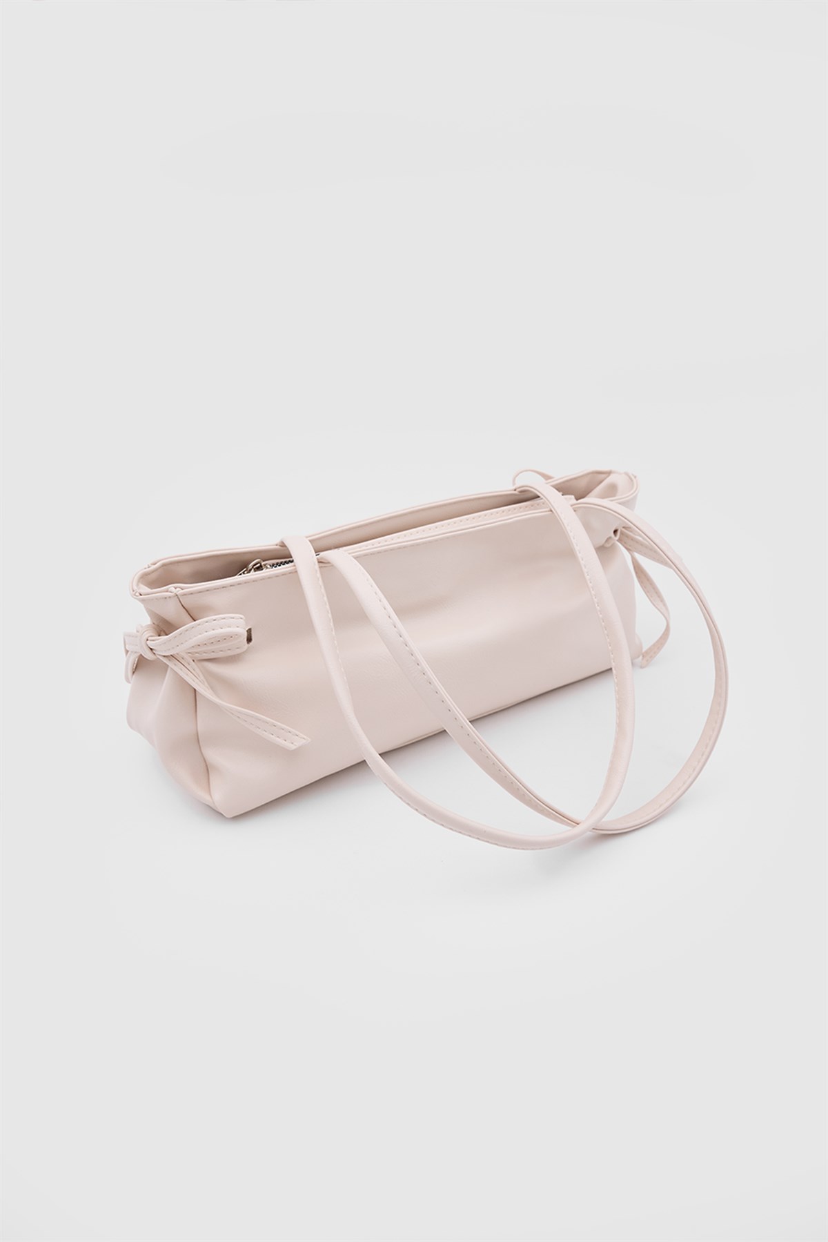 Baggy Fiyonklu Baget Çanta Pudra Pembe