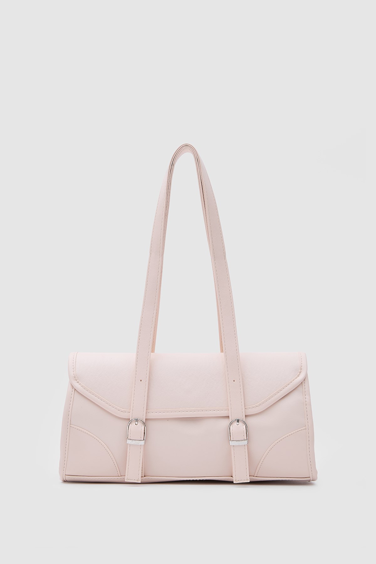 Lue Vintage Baget Çanta Pudra Pembe