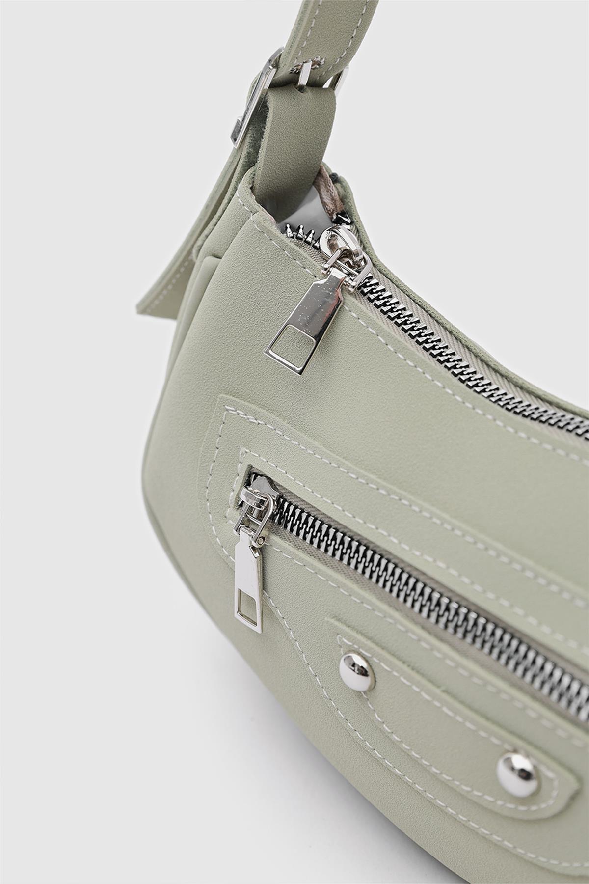Sandy 90s Retro Baget Çanta Mint