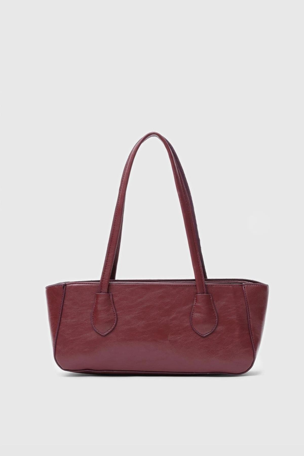 Lea Baget Çanta  Bordo