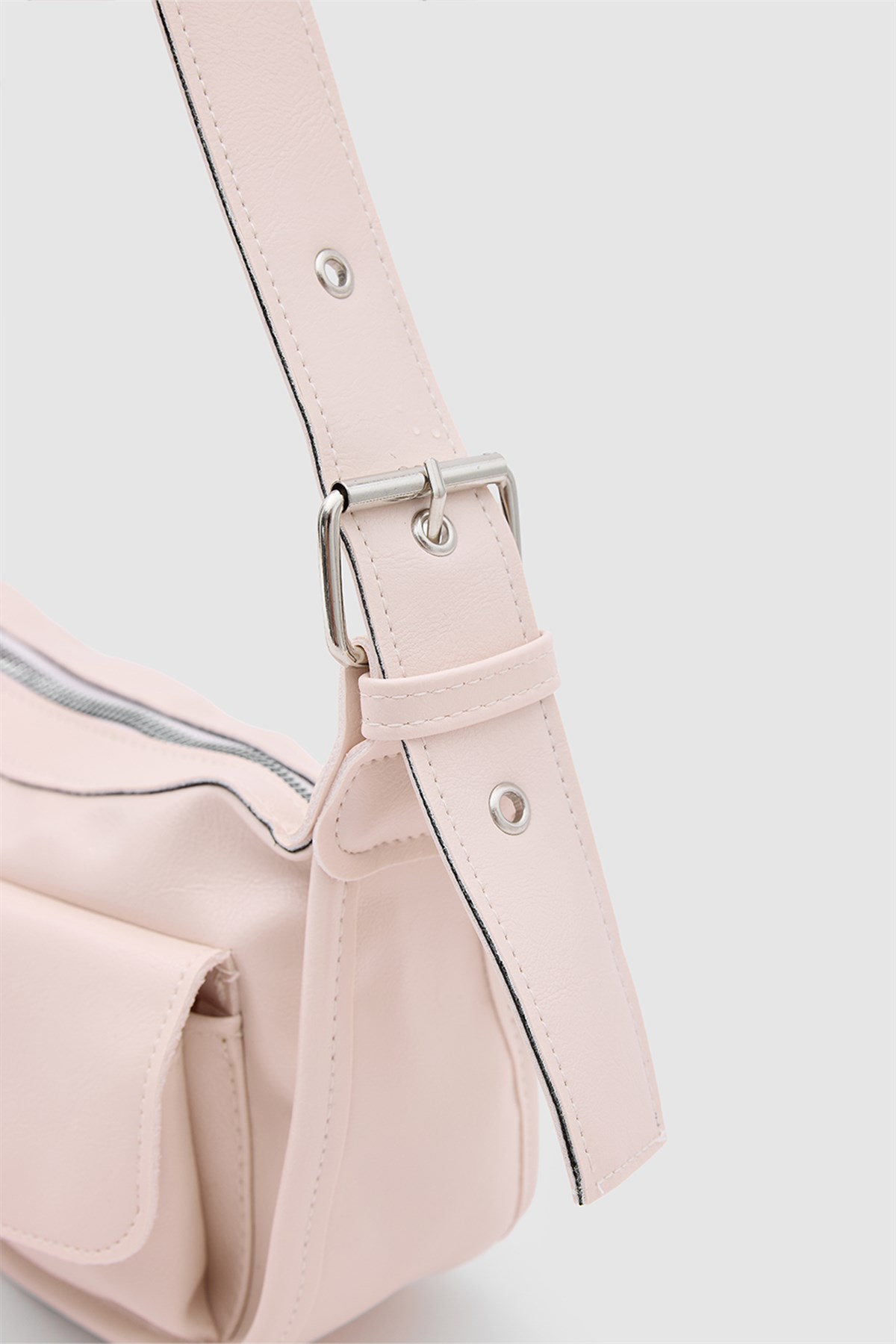 Diana Vintage Baget Çanta Pudra Pembe
