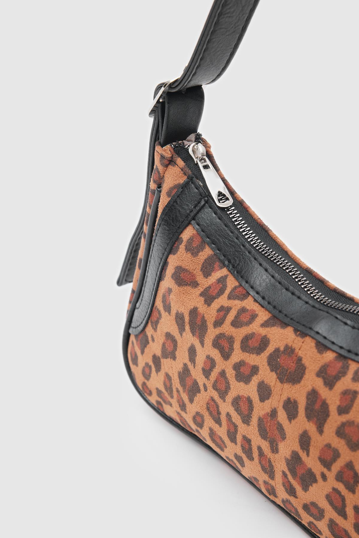 Fizy Baget Çanta  Leopar Desen