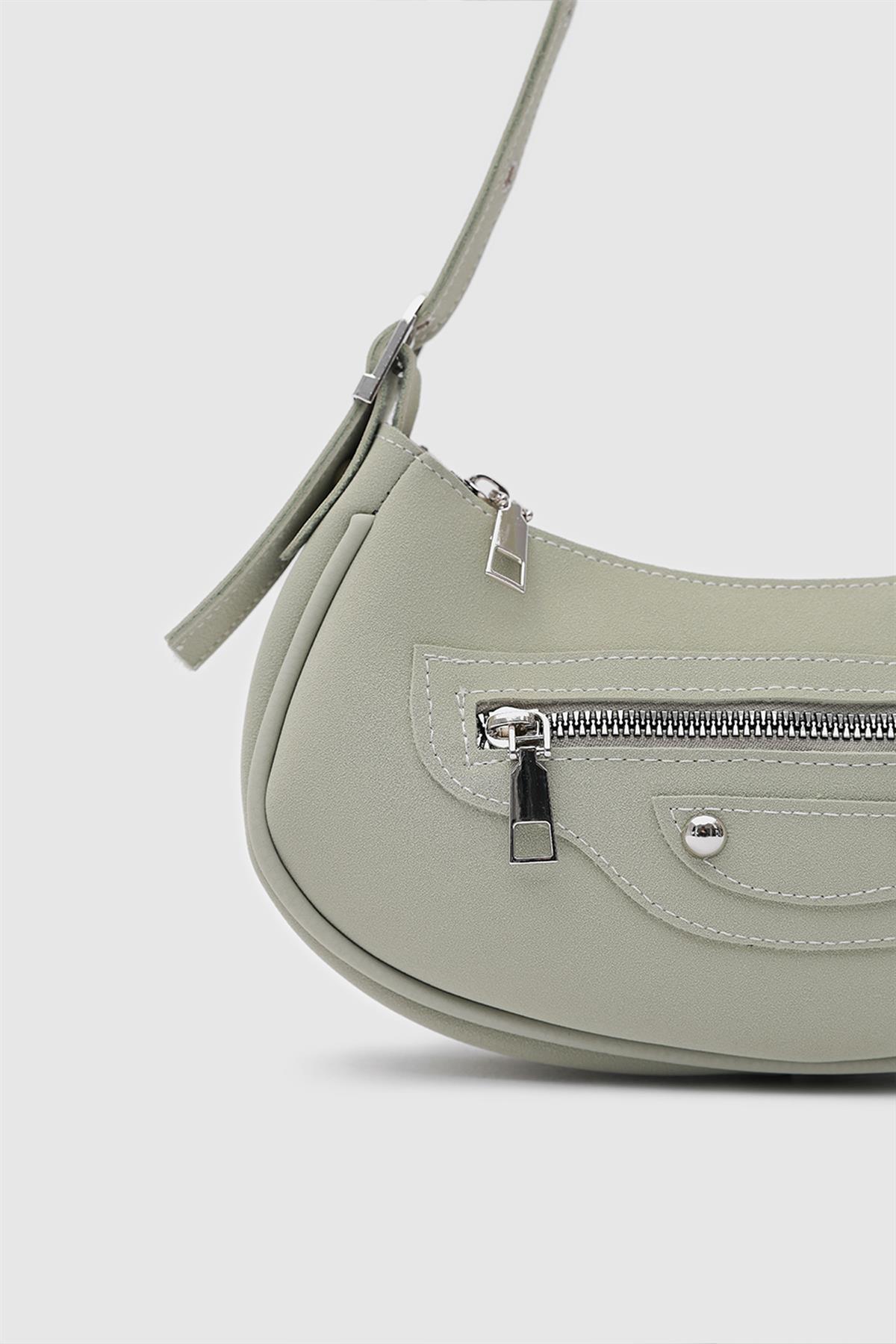 Sandy 90s Retro Baget Çanta Mint