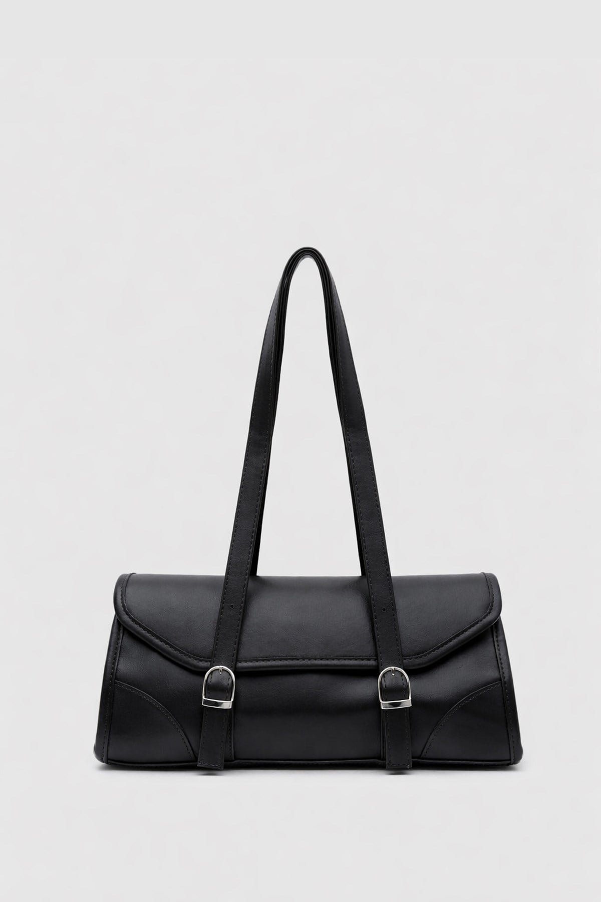 Lue Vintage Baget Çanta Siyah