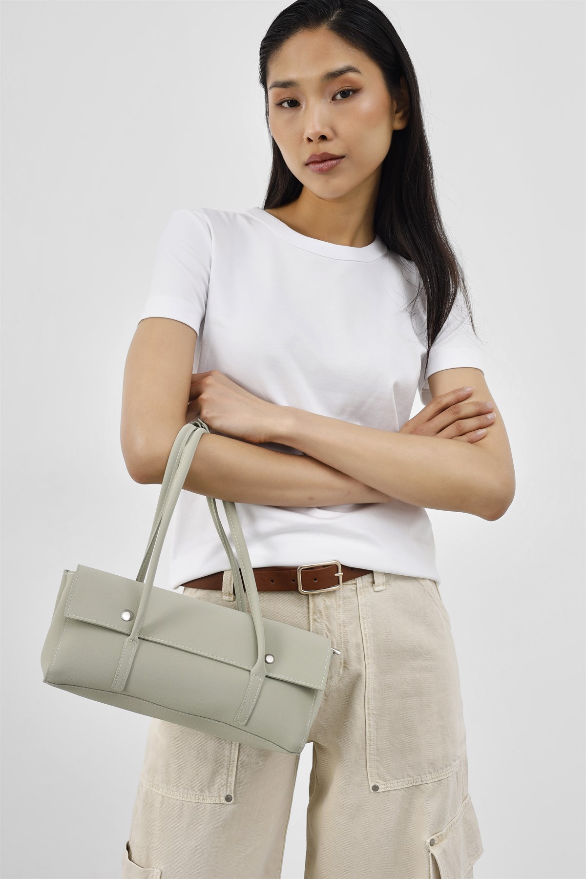 Mari Vintage Baget Çanta Mint