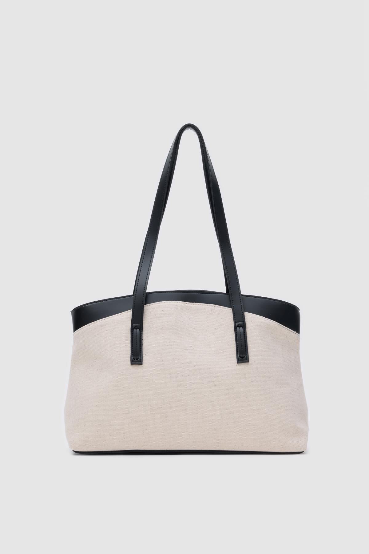 Citta Kanvas Tote Bag Siyah