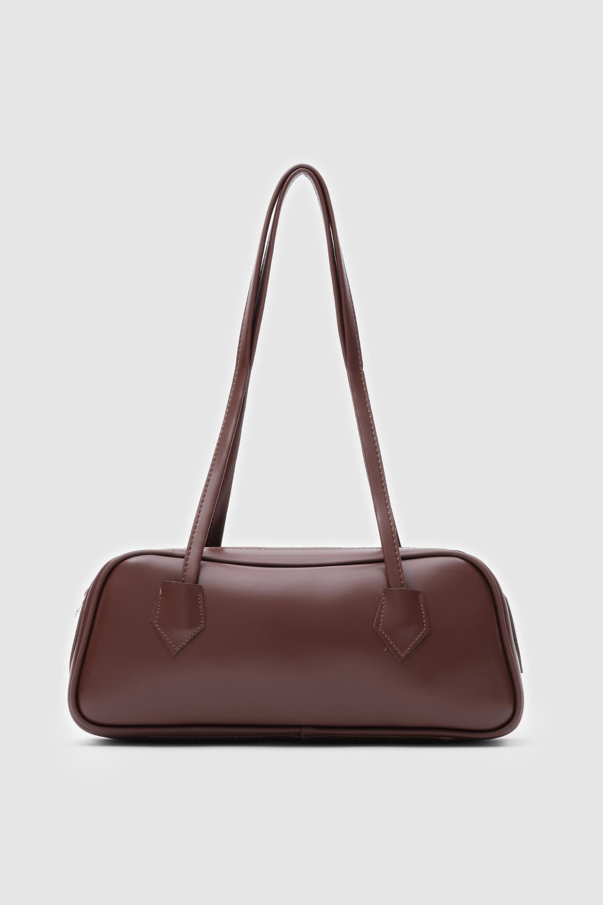 Boheme Vintage Baget Çanta Fındık Kabuğu