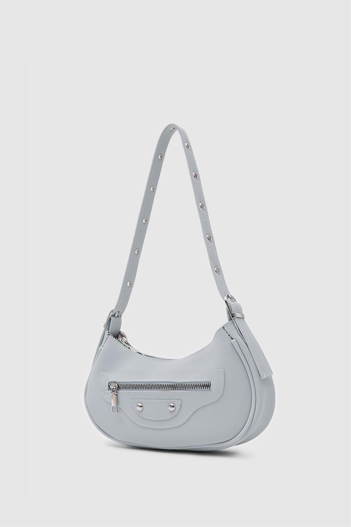 Sandy 90s Retro Baget Çanta Bebe  Mavi