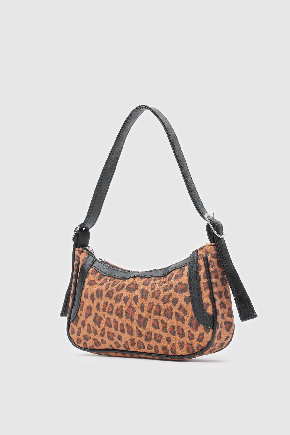 Fizy Baget Çanta  Leopar Desen