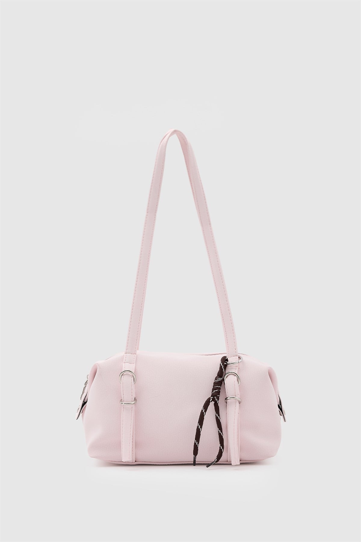 Gia Charmlı Oval Çanta Pudra Pembe