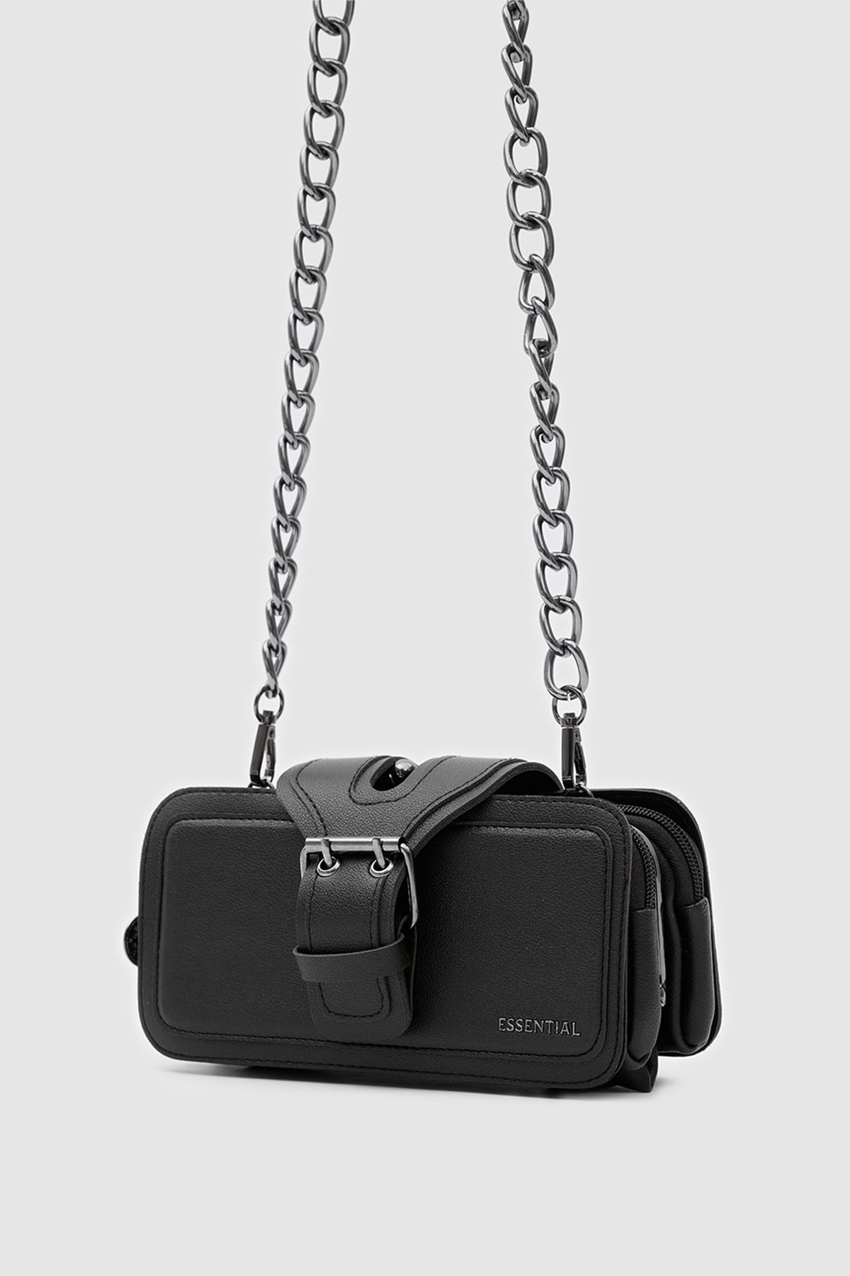 Movo Çok Gözlü Çapraz Çanta Siyah